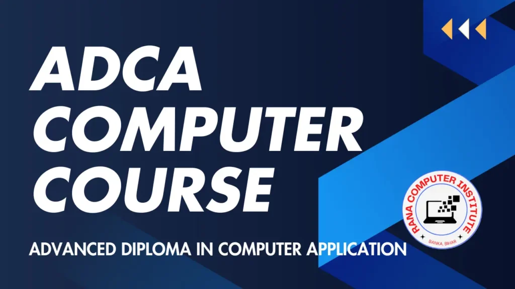 Best Free ADCA Computer Course With PDF Notes