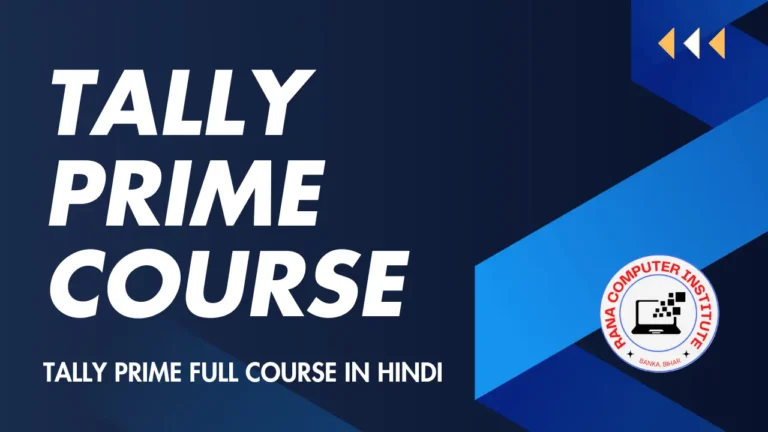 TALLY Prime Full Course in Hindi