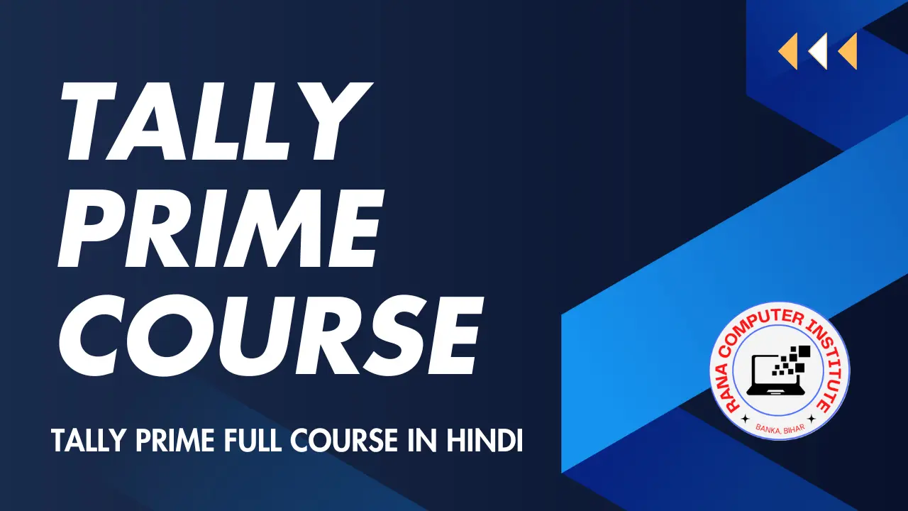 TALLY Prime Course in Hindi